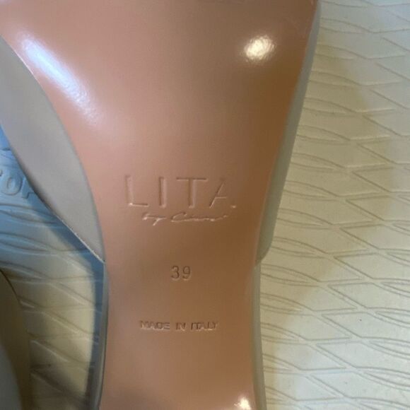 NEW in BOX LITA by Ciara Women’s Tan Square Toe Heels Sandals Size EURO 39 =US 8 - Picture 8 of 11